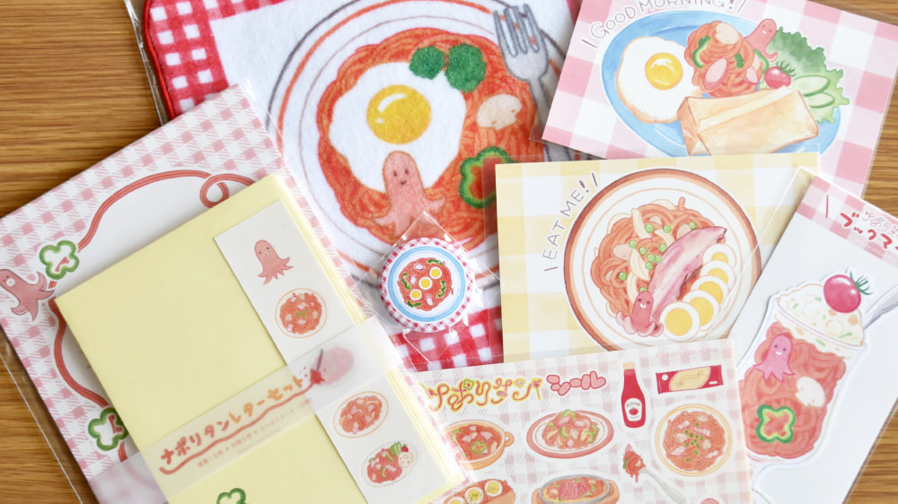 まるやまひとみ,食イラスト,ナポリタン